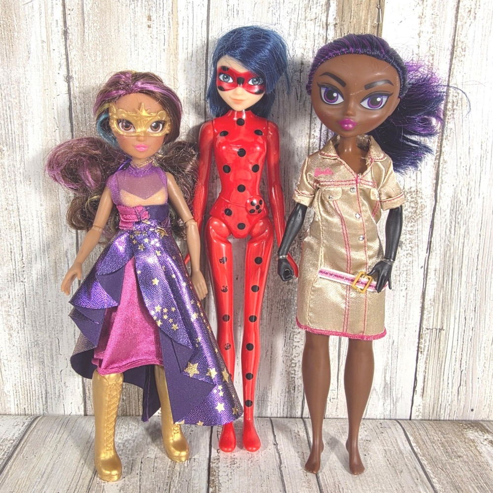 Miraculous Ladybug Wild Childz Star Darlings Fashion Doll Lot of 3 Bundle